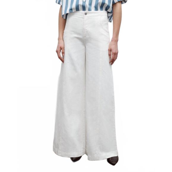 NEW TWP dancing in the dark mid-rise jeans in white